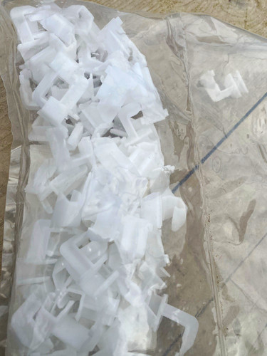 White plastic tile - tile, for