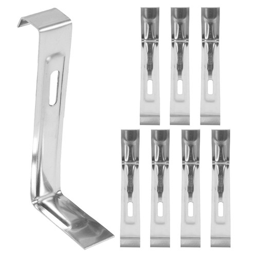 8pcs silver stainless steel - 8pcs,