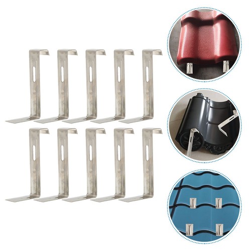 10pcs non slip roof tile - 10pcs, clips