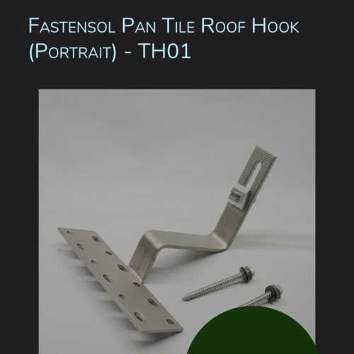 Fastensol pan tile - roof, hook